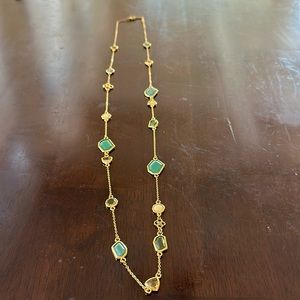 Green long necklace